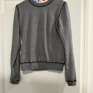 Minnie Rose Gray Crew Neck Sweater